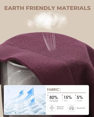 BAMBOO COOL Women's Thongs Seamless Moisture-Wicking Breathable Underwear High Stretchy Mid Waisted Panties Tagless 6 Pack - Image 3