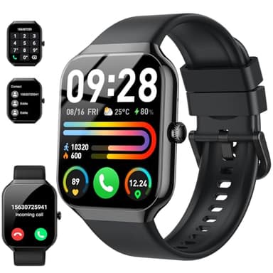 Smart Watch for Men Women(Answer/Make Call), 2025 New Smartwatch 1.96" HD Fitness Watch with 110+ Sport Modes, Heart Rate, Sleep Monitor, Pedometer, IP68 Waterproof Activity Tracker for Android iOS - Image 1