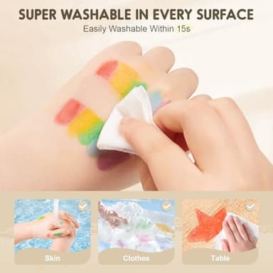 Jar Melo Jumbo Crayons for Toddlers, 24 Colors Washable Crayons with 108 Free PDF Coloring Pages, Unbreakable and Easy to Hold, Safe Art Supplies for Kids Ages 1-3, 2-4, 4-8 - Image 5