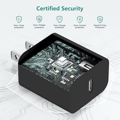 Upgraded Apple Watch Charger, Magnetic iWatch Fast Charger to USB C Cable 6ft with USB C Charger Block for iWatch Series Ultra/9/8/7/6/SE/SE2/5/4/3, Black - Image 3