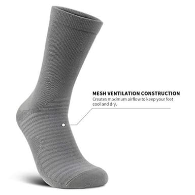 PAPLUS Compression Athletic Crew Socks (6 Pairs) for Men & Women - Image 2