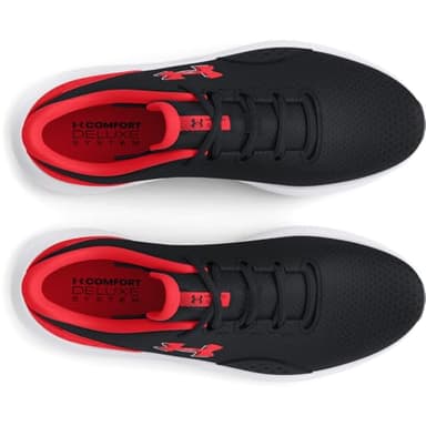 Under Armour Women's Charged Surge 4, (004) Black/Racer Red/Racer Red, 7.5, US - Image 4