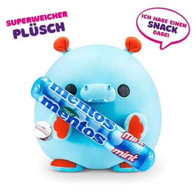 ZURU Snackles (Mentos Hippo Super Sized 14 inch Plush by ZURU, Ultra Soft Plush, Collectible Plush with Real Licensed Brands, Stuffed Animal - Image 3