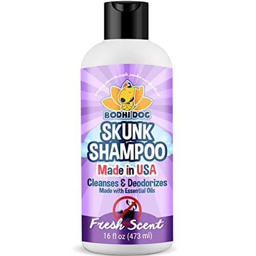 Bodhi Dog Skunk Shampoo - Odor Remover with Essential Oils for Dogs & Cats - Cleans, Deodorizes & Eliminates Skunk Smell - Gentle on Skin & Suitable for Pets of All Sizes - Made in USA (16 Fl Oz) - Image 1