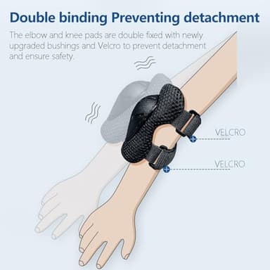 Toddler Bike Helmet with Knee Elbow Wrist Pads Guards,Pink Girls Bike Helmet for Ages 2-3-5-8-14,Sports Protective Gear Set for Bicycle,Skate Scooter,Rollerblading with Unicorn Sticker - Image 6