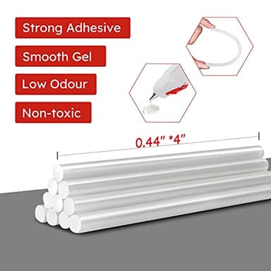 KeLDE 40W Fine Tip Hot Glue Gun Kit, With 10pcs Glue Sticks 0.43x4" High Temperature Melting For Precise Handcraft, DIY Project, Home Decor, Repairs - Image 7