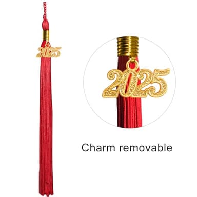 GraduationMall Kindergarten Graduation Cap Gown Stole Package with 2025 Tassel, Certificate Red Medium 30(3'9"-3'12") - Image 5