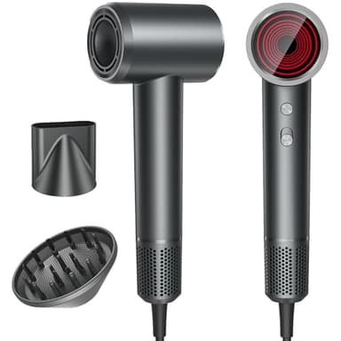 Hair Dryer, Professional Ionic Hair Dryer for Fast Drying, High Speed Hair Blow Dryer with Diffuser for Home Salon Travel, Constant Temperature Hair Care Without Hair Damage - Image 1