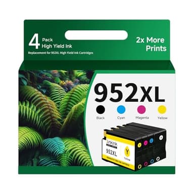 Ankink 952xl Ink Cartridges Combo Pack Compatible for HP 952 XL(4-Pack) for Officejet Pro 8710 7740 8720 8702 8210 7720 8715 8730 8740 8216 8725 Printers Black Cyan Magenta Yellow - Image 1