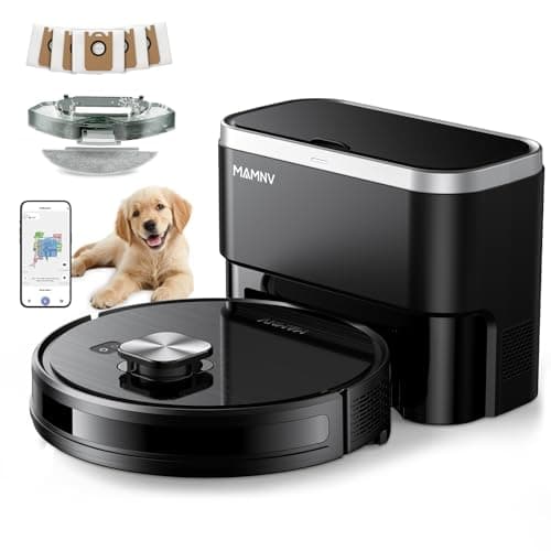 MAMNV Robot Vacuum and Mop, 11500 Pa Suction, 3-in-1 Robotic Vacuum with Smart LiDAR Navigation, 70 Day Self-Emptying,160 Min Runtime,App/Alexa/Voice Control, Ideal for Pet Hair, Carpet & Hard Floor - Image 1