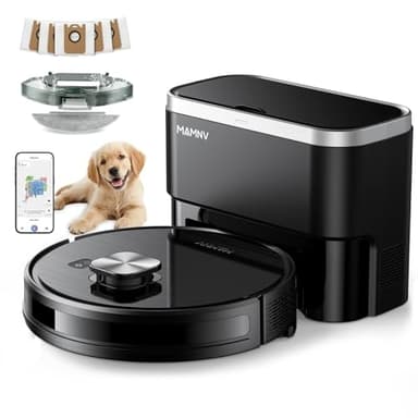 MAMNV Robot Vacuum and Mop, 11500 Pa Suction, 3-in-1 Robotic Vacuum with Smart LiDAR Navigation, 70 Day Self-Emptying,160 Min Runtime,App/Alexa/Voice Control, Ideal for Pet Hair, Carpet & Hard Floor - Image 1
