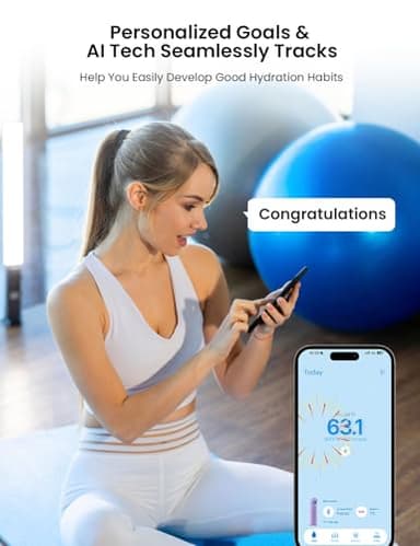 WaterH Boost Smart Water Bottle with Reminder to Drink Water, 24oz BPA-Free Stainless Steel Vacuum Insulated Water Bottle, Wide Mouth Water Tracker Bottle with APP, Ideal for Gift - Image 3