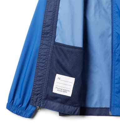 Columbia Youth Boys Glennaker Rain Jacket, Mountain Blue/Collegiate Navy, Medium - Image 3
