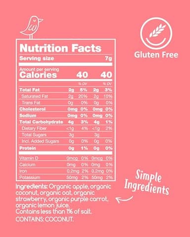 Amara Breakfast Oat Melts - Organic Toddler Snack - Single Serve Fiber-Packed Oat Bites with Real Fruit, No Added Sugar, Quick Dissolving, Strawberry - 12 Pack - Image 2