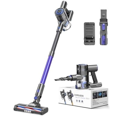 MBTTODF Vacuum Cleaners for Home, Cordless Vacuum Cleaner Powerful Suction with 80000 RPM, Up to 40mins Runtime, Rechargeable, Wall-Mounted, Tangle-Resistant Stick Vacuum for Carpet, Hard Floors