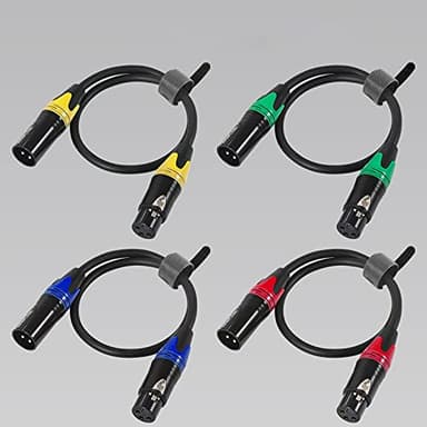 MIKIZ XLR Cables for Microphone 10ft 6 Packs -XLR Male to Female Patch Cables - Image 6