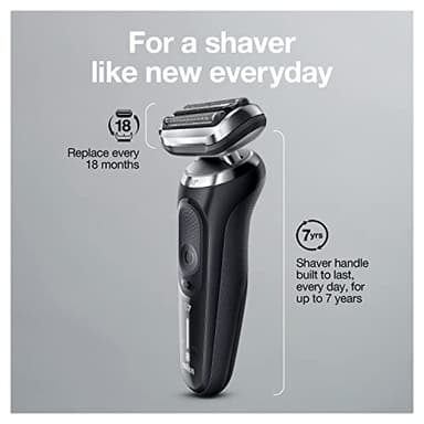 Braun Series 7 7085cc Flex Rechargeable Wet & Dry Men's Electric Shaver with Clean & Charge Station, Stubble & Beard Trimmer - Image 12
