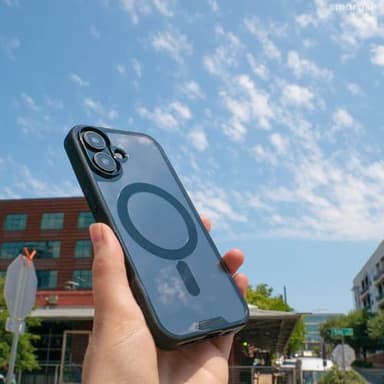 Smartish® iPhone 16 Pro Magnetic Case - Gripmunk Compatible with MagSafe [Lightweight + Protective] Slim & Thin Grip Cover with Microfiber Lining for Apple iPhone 16 Pro - Clearly Clear - Image 10