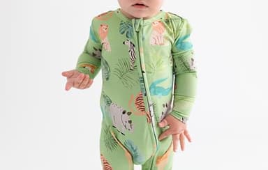 Posh Peanut Convertible Baby Sleepers - Boys Footless Baby Pajamas with 2 Way Zipper for Easy Diaper Changes - Image 2