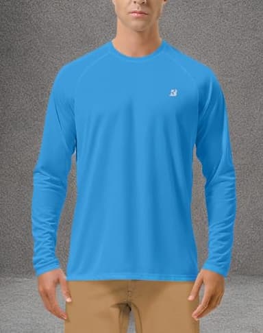 Roadbox Mens UPF 50+ UV Sun Protection Shirts Outdoor Long Sleeve SPF Diving Rash Guard for Fishing Hiking Swimming - Image 6