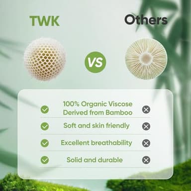 TWK Luxury Sheet Set, Genuine 100% Organic Viscose Derived from Bamboo, Cooling & Breathable, Silky Soft, Bedding Sheets & Pillowcases(Sand Queen(60 * 80 * 15)) - Image 7