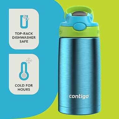 Contigo Aubrey Leak-Proof Spill-Proof Insulated Stainless Steel Water Bottle 13 Oz. - Image 4