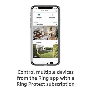 Ring Stick Up Cam Plug-In | Weather-Resistant Outdoor Camera, Live View, Color Night Vision, Two-way Talk, Motion alerts, Works with Alexa | White - Image 4