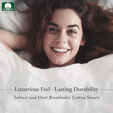 California Design Den 2-Pack Sheet Sets King Size - 400 Thread Count 100% Cotton Sateen - Extra Soft, Breathable & Cooling Sheets, Wrinkle Resistant, 2 Sets of Deep Pocket Bed Sheets - Bright White - Image 6