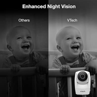 VTech Upgraded Smart WiFi Baby Monitor, 1080p FHD Camera and 5" HD IPS Display, Free App with Motion Video, Sound/Motion Detection and Notifications, Fully Remote Pan-Tilt-Zoom: VM901 - Image 8