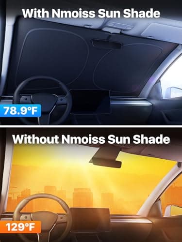 Nmoiss Car Windshield Sun Shade [Dot Matrix Reflective Coating] QD 01 - Image 3