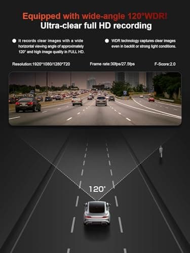 Dash Cam FHD 1080P Car Camera, AKEEYO WiFi Dash Camera for Cars,Mini Front Wireless Dash Cam with App,WDR Night Vision, G-Sensor,24H Parking Mode, Loop Recording, Dashcam Support 256GB Max - Image 7