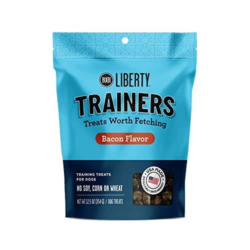 BIXBI Liberty Trainers, Bacon (12.5 oz, 1 Pouch) - Small Training Treats for Dogs - Low Calorie and Grain Free Dog Treats, Flavorful Pocket Size Healthy and All Natural Dog Treats - Image 1