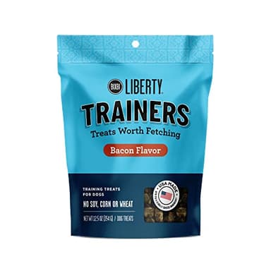 BIXBI Liberty Trainers, Bacon (12.5 oz, 1 Pouch) - Small Training Treats for Dogs - Low Calorie and Grain Free Dog Treats, Flavorful Pocket Size Healthy and All Natural Dog Treats - Image 1