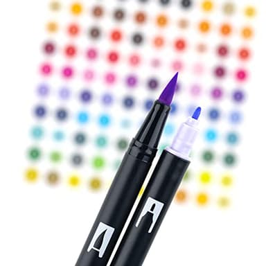 Tombow 56187 Dual Brush Pen Art Markers, Pastel, 10-Pack. Blendable, Brush and Fine Tip Markers - Image 5