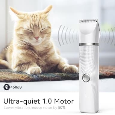 Bautrium Cat Grooming Clippers Kit with Paw Trimmer, 3 in 1 Electric Pet Hair Trimmer Supplies for Thick Matted Hair, Heavy Coat Butt Shaver Cat Razor Fur Trimmer for Dogs at Home - Image 3