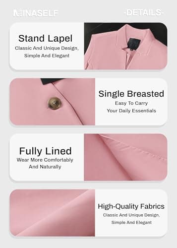 Mina Self Sleeveless Vest Tops For Women 2025 Summer Pink Lightweight Fashion Trendy Business Casual Cute Womens Suit Vests Women's Light Jackets Work Office Beach Vacation Clothes Outfits Pink XXL - Image 6