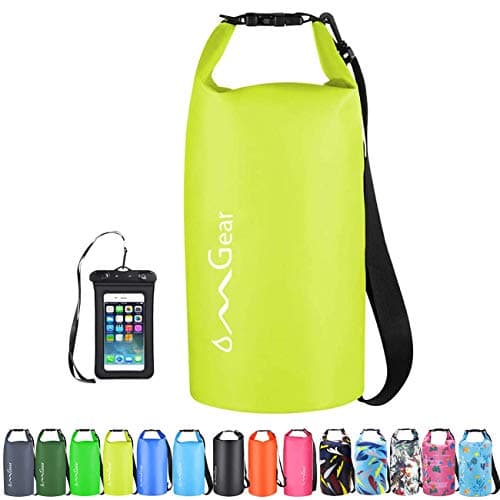 OMGear Waterproof Dry Bag Backpack Waterproof Phone Pouch 40L/30L/20L/10L/5L Floating Dry Sack for Kayaking Boating Sailing Canoeing Rafting Hiking Camping Outdoors Activities (Bright Yellow,30L) - Image 1