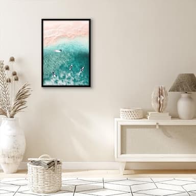 Americanflat 17x24 Picture Frame with Polished Plexiglass - Streamline Collection - Thin Border Picture Frame for Wall Display - Hanging Hardware Included - Black - Image 4