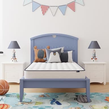 Avenco 6 Inch Twin XL Mattress, Twin Bed Mattresses in a Box, Medium Soft, Breathable Fabric Cover & Adaptive Support, CertiPUR-US Certified, Twin XL Size Mattress in Guest and Kids Bedroom - Image 1