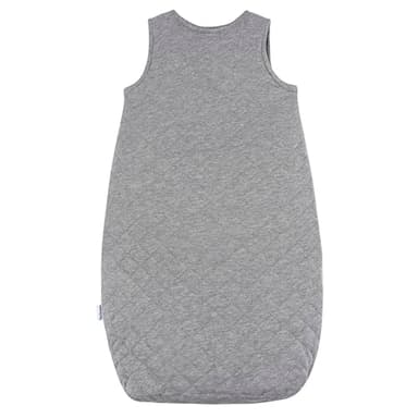 Gerber Baby Unisex Quilted Wearable Blanket, Cotton Blend, OEKO-TEX Certified, 2-Way Zipper, Safe Sleep Solution, Grey Heather, 6-12 Months - Image 2