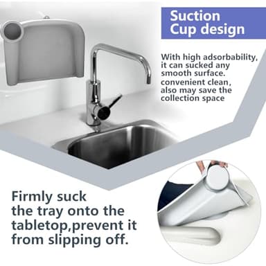 FAILUN Silicone Baby Dining Tray Compatible with Inglesina Fast Table Chair & Other Hook-On High Chairs,Portable Clip-On Fast Table Chair Baby Tray, Dishwasher Safe & BPA Free (Upgraded White) - Image 7