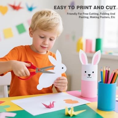 White Cardstock 8.5 X 11, 40 Sheets Card Stock, 75lb/ 200gsm Copy Paper, Cardstock Printer Paper For Art, Drawing, Invitations, DIY Cards, Watercolor, Craft, Construction, School & Office Supplies - Image 5