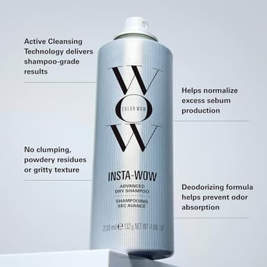 COLOR WOW Insta-WOW Advanced Dry Shampoo – Breaks down and removes oil for shampoo-grade results | No grit, no clumping, no powdery residue | Best dry shampoo for oily hair - Image 5