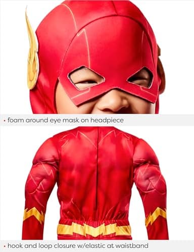Rubies DC Comics Superheroes: The Flash Costume for Kids, Boy's Large - Image 4