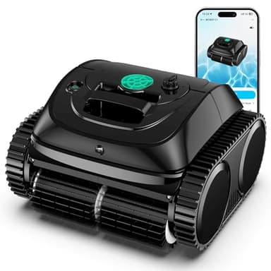 WYBOT C1 Robotic Pool Vacuum for Inground Pools, 150min Runtime Cordless Pool Cleaner up to 1,614Sq.ft, Wall & Waterline Cleaning, 4-in-1 Smart Navigation, App Support - Image 1