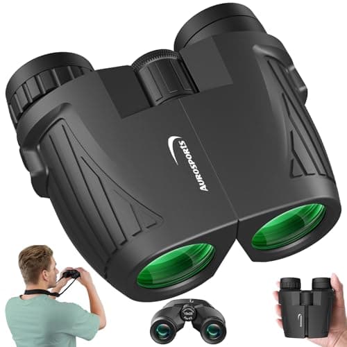 Aurosports 15x25 Compact Binoculars for Adult Kids - High Power Binoculars for Bird Watching - Easy Focus Small Binocular with Low Light Vision for Travel, Camping, Concert, Hiking - Image 1