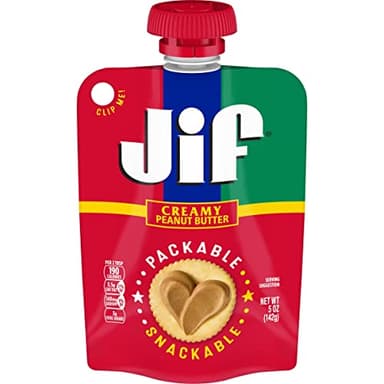 Jif Squeeze Creamy Peanut Butter, Resealable Pouches, 5 Ounces (Pack of 24) - Image 6
