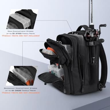 KastKing BlowBak Tactical Sling Tackle Bag-Lightweight Fishing Backpack Storge Fishing Gear and Equipment,Gift for Men - Image 4