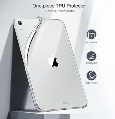 MoKo Clear Case for iPad (A16) 11th Generation 2025 11-inch/10th Generation 2022 10.9 inch, Lightweight Soft TPU, Anti-Scratch Ultra Slim Protective Tablet Cover, Shockproof Impact Resistant, Clear - Image 3