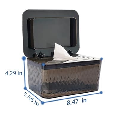 Hswt Wipes Dispenser Seal-Designed Wipe Dispenser Holder Wipes Case Box for Bathroom Keep Wipes Fresh, Dust-Proof & Non-Slip - Image 7